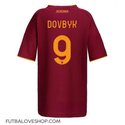 Dres AS Roma Artem Dovbyk #9 Domáci pre Ženy 2025-26 Krátky Rukáv Dres AS Roma Artem Dovbyk #9 Domáci pre Ženy 2025-26 Krátky Rukáv